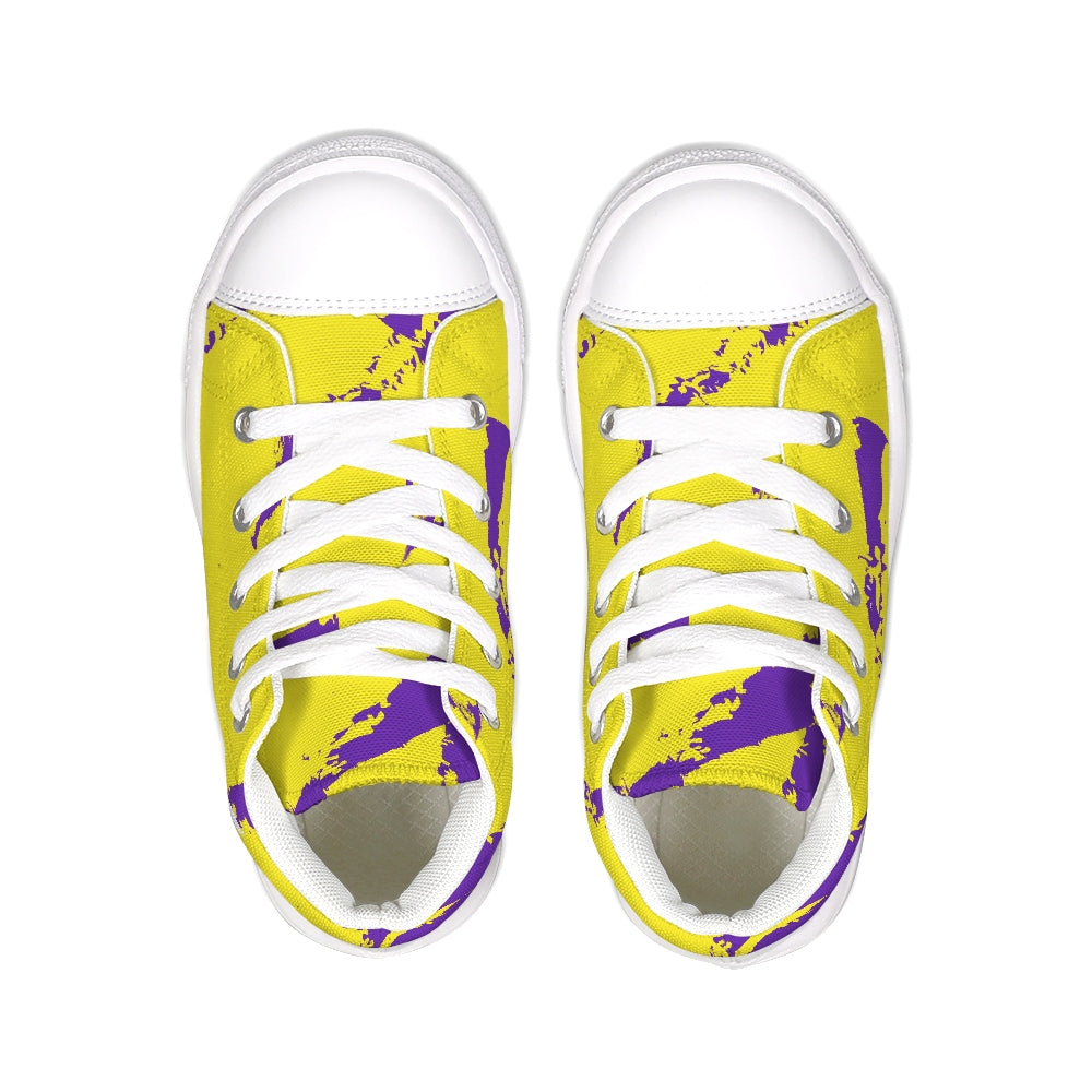 Cool'Az CoutUre Lakers Deville Kids Hightop Canvas Shoe