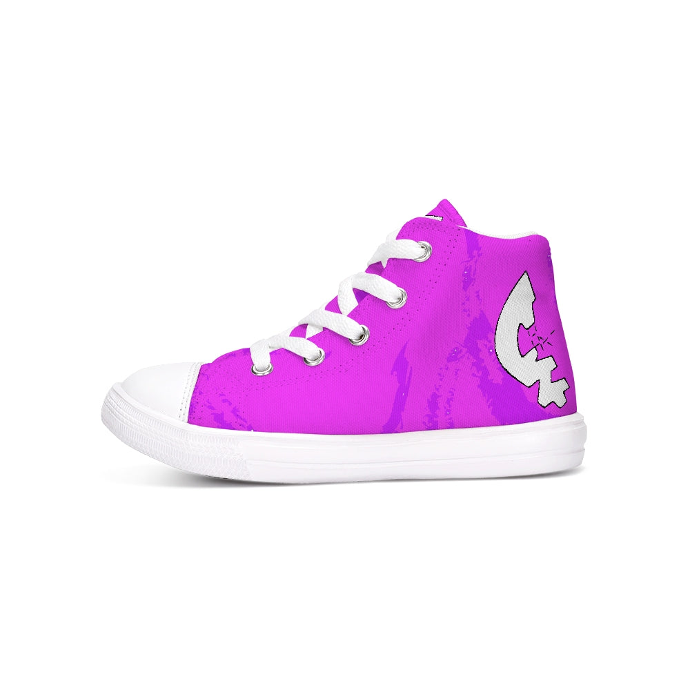 Cool'Az CoutUre Purpkle Deville Kids Hightop Canvas Shoe