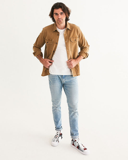 CZ CAMMO RED Men's Hightop Canvas Shoe