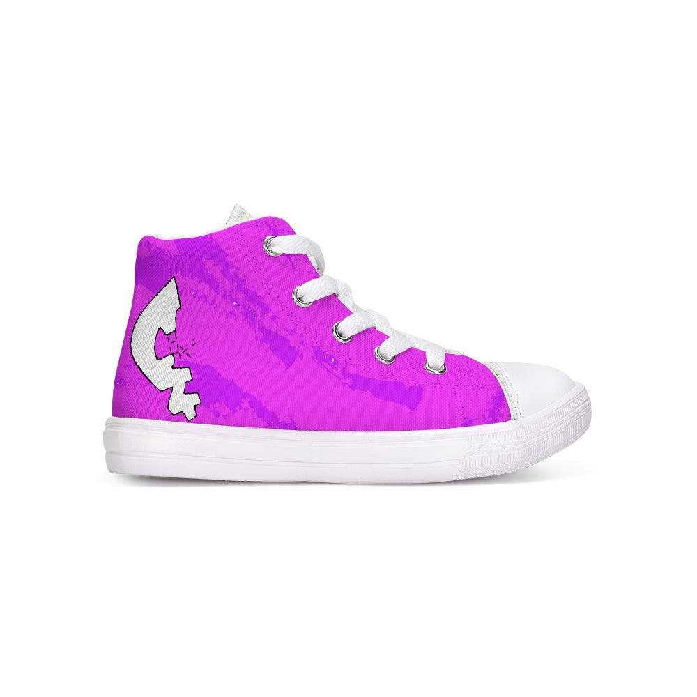 Cool'Az CoutUre Purpkle Deville Kids Hightop Canvas Shoe