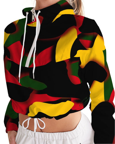 CZ Cammo WORTHY  Women's Cropped Windbreaker