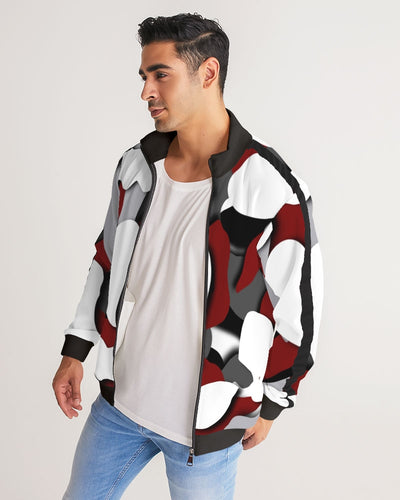 CZ CAMMO RED  Men's Stripe-Sleeve Track Jacket