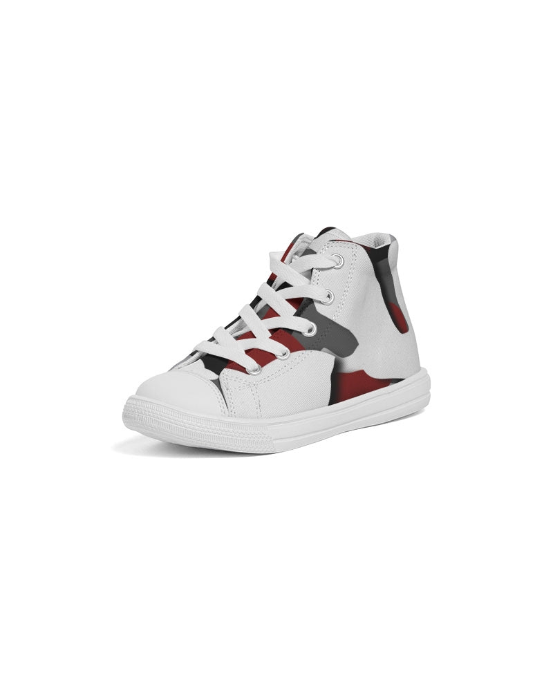 CZ CAMMO RED  Kids Hightop Canvas Shoe