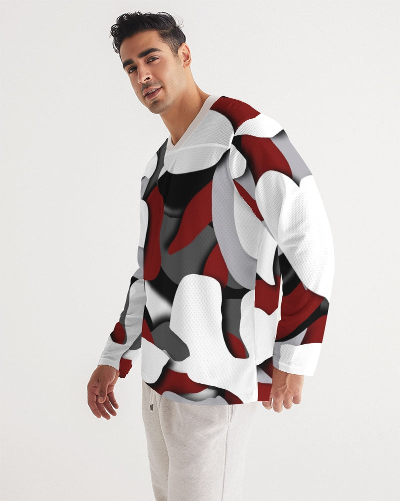 CZ CAMMO RED  Men's Long Sleeve Sports Jersey