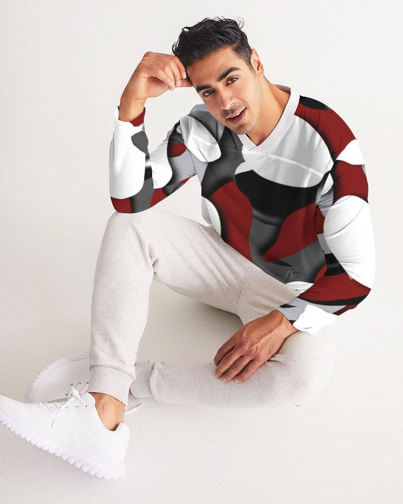 CZ CAMMO RED  Men's Long Sleeve Sports Jersey