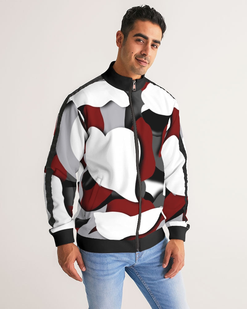 CZ CAMMO RED  Men's Stripe-Sleeve Track Jacket