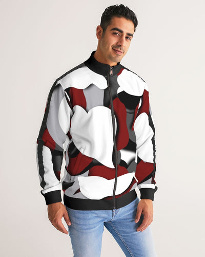 CZ CAMMO RED  Men's Stripe-Sleeve Track Jacket