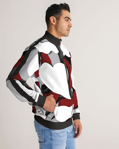 CZ CAMMO RED  Men's Stripe-Sleeve Track Jacket