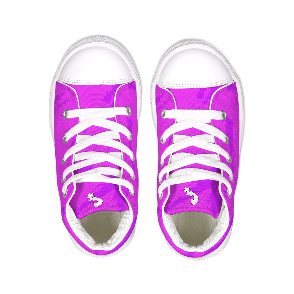 Cool'Az CoutUre Purpkle Deville Kids Hightop Canvas Shoe