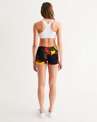 CZ Cammo WORTHY  Women's Mid-Rise Yoga Shorts