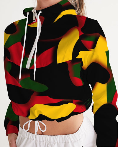CZ Cammo WORTHY  Women's Cropped Windbreaker