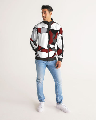 CZ CAMMO RED  Men's Stripe-Sleeve Track Jacket