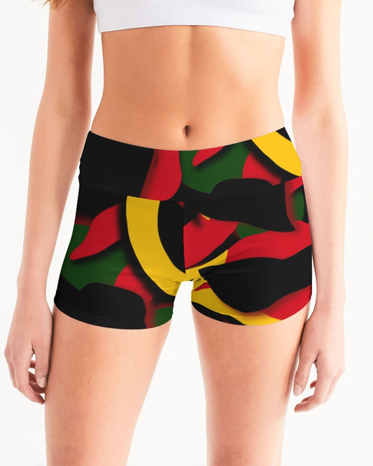CZ Cammo WORTHY  Women's Mid-Rise Yoga Shorts
