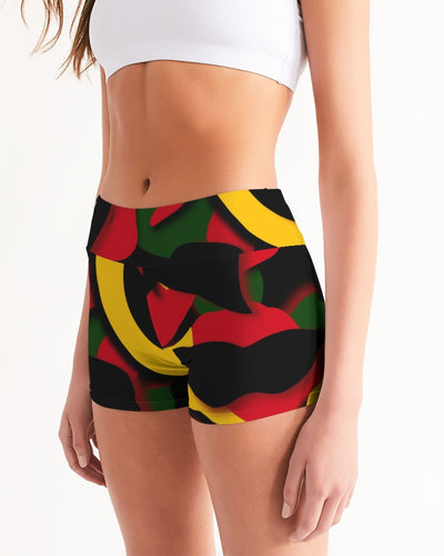 CZ Cammo WORTHY  Women's Mid-Rise Yoga Shorts