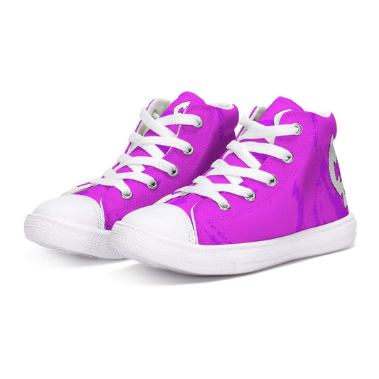 Cool'Az CoutUre Purpkle Deville Kids Hightop Canvas Shoe