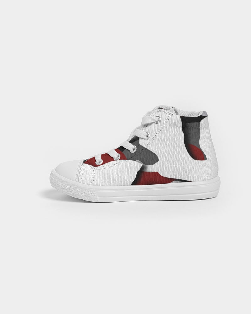 CZ CAMMO RED  Kids Hightop Canvas Shoe
