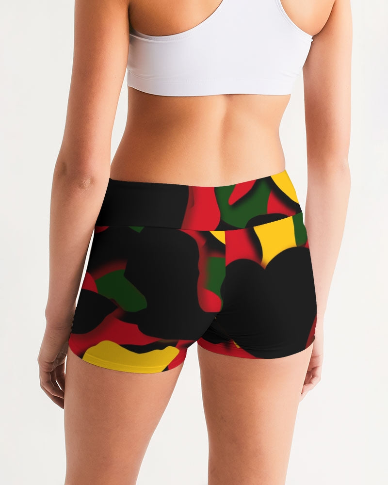 CZ Cammo WORTHY  Women's Mid-Rise Yoga Shorts